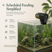 Automatic Fish Food Dispenser for Aquariums | Aquarium Feeder | Smart Timed Feeder | Food for Ornamental Fish and Turtles