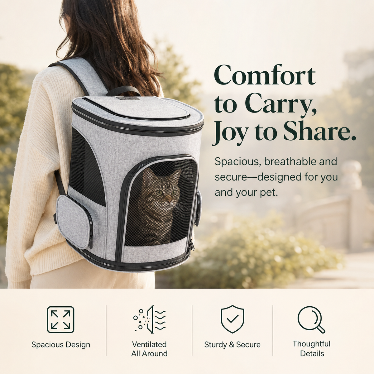 Cross-border Cat Bag Outgoing Portable Pet Bag Large Capacity Pet Space Capsule Cat and Dog Box Shoulder Cat Outgoing Bag