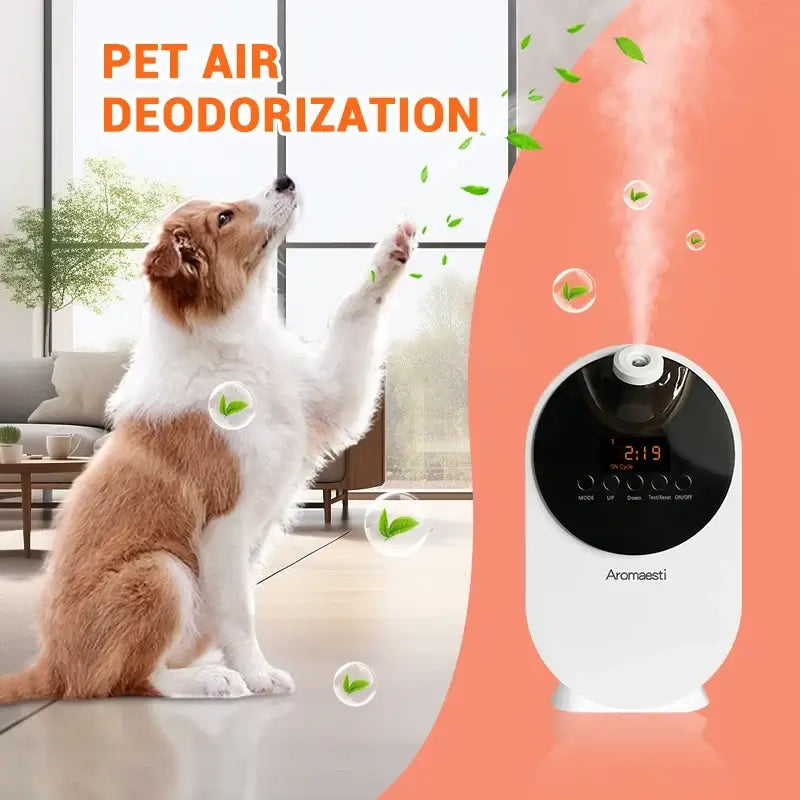 Intelligent Waterless Electric Pet Deodorizer Aromatherapy Diffuser 500ml Ultrasonic App-Controlled Home Use Air Purifier Liquid