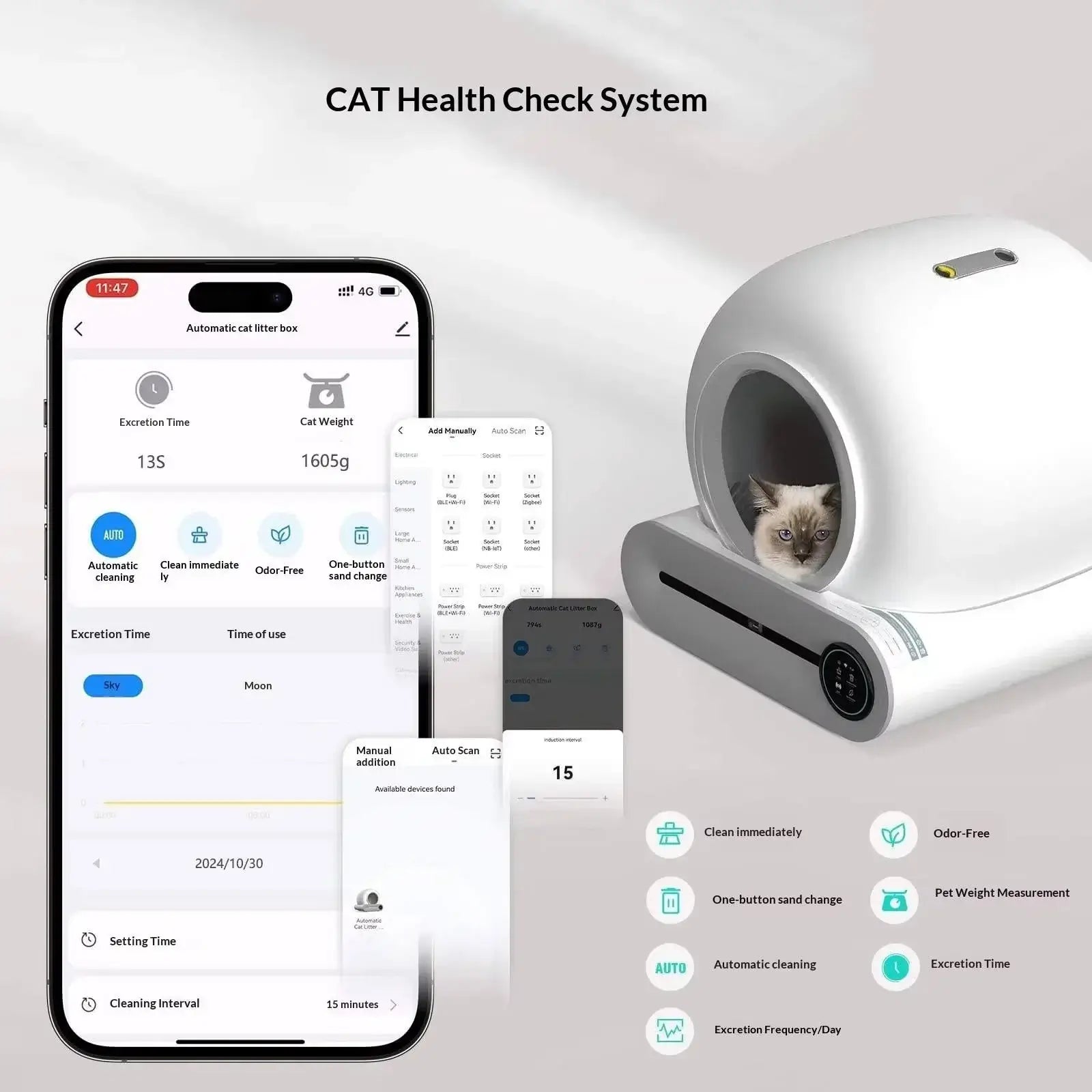Smart Cat Toilet Electric Self-Cleaning