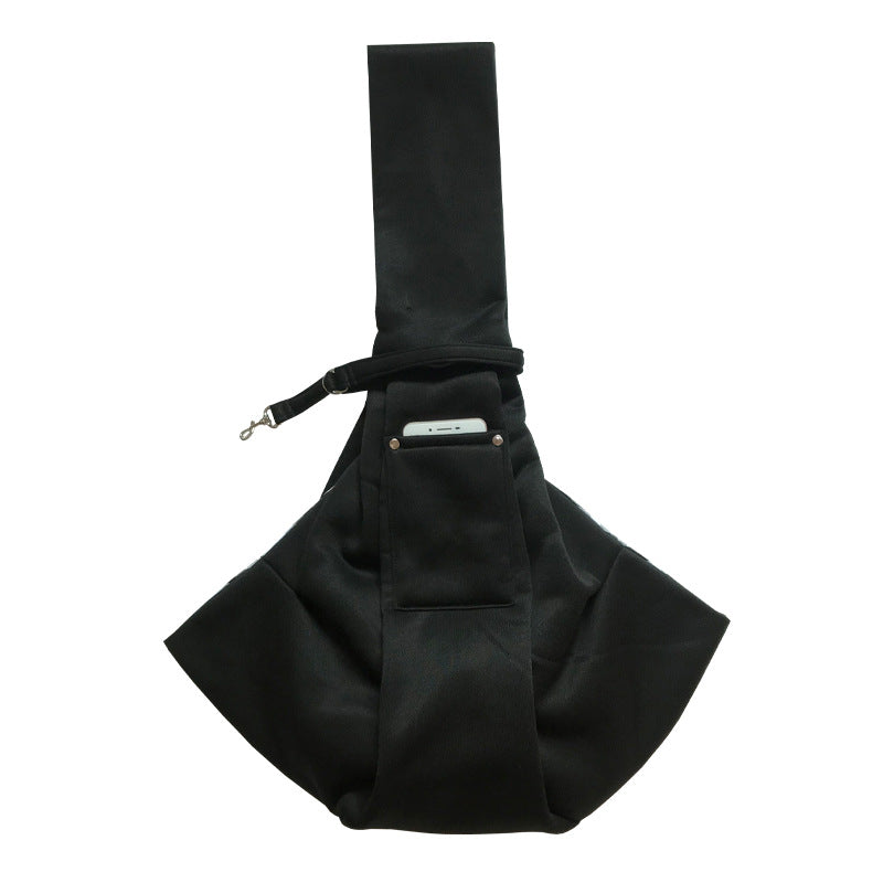 in stock new polyester pet diagonal bag with pocket capacity of 15kg inside out diagonal dog cat bag