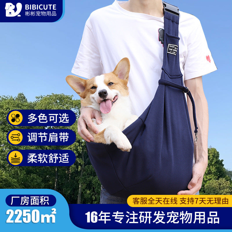 New Amazon Folding Dog Backpack Breathable Pet Outgoing Bag Pet Bag Shoulder Crossbody Cat Bag Wholesale