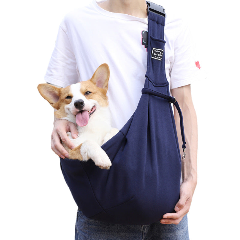 New Amazon Folding Dog Backpack Breathable Pet Outgoing Bag Pet Bag Shoulder Crossbody Cat Bag Wholesale