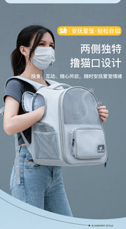 Summer Breathable Mesh Pet Carrier Bag, Portable Cat Carrier with Opening, Small Dog Backpack Manufacturer Wholesale