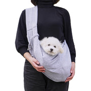 in stock new polyester pet diagonal bag with pocket capacity of 15kg inside out diagonal dog cat bag