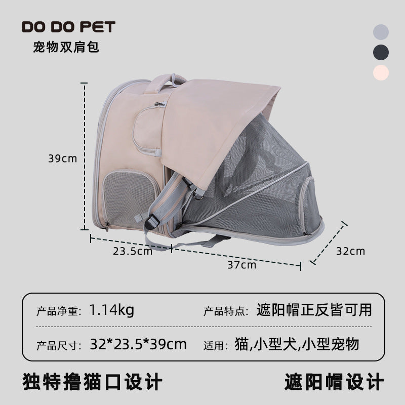 Summer Breathable Mesh Pet Carrier Bag, Portable Cat Carrier with Opening, Small Dog Backpack Manufacturer Wholesale