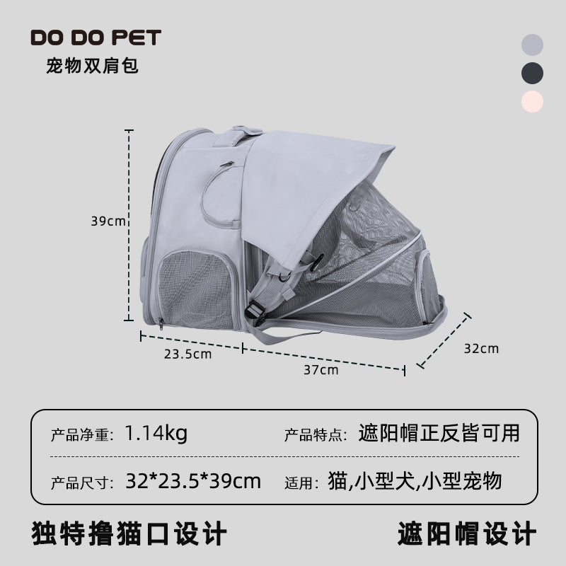 Summer Breathable Mesh Pet Carrier Bag, Portable Cat Carrier with Opening, Small Dog Backpack Manufacturer Wholesale