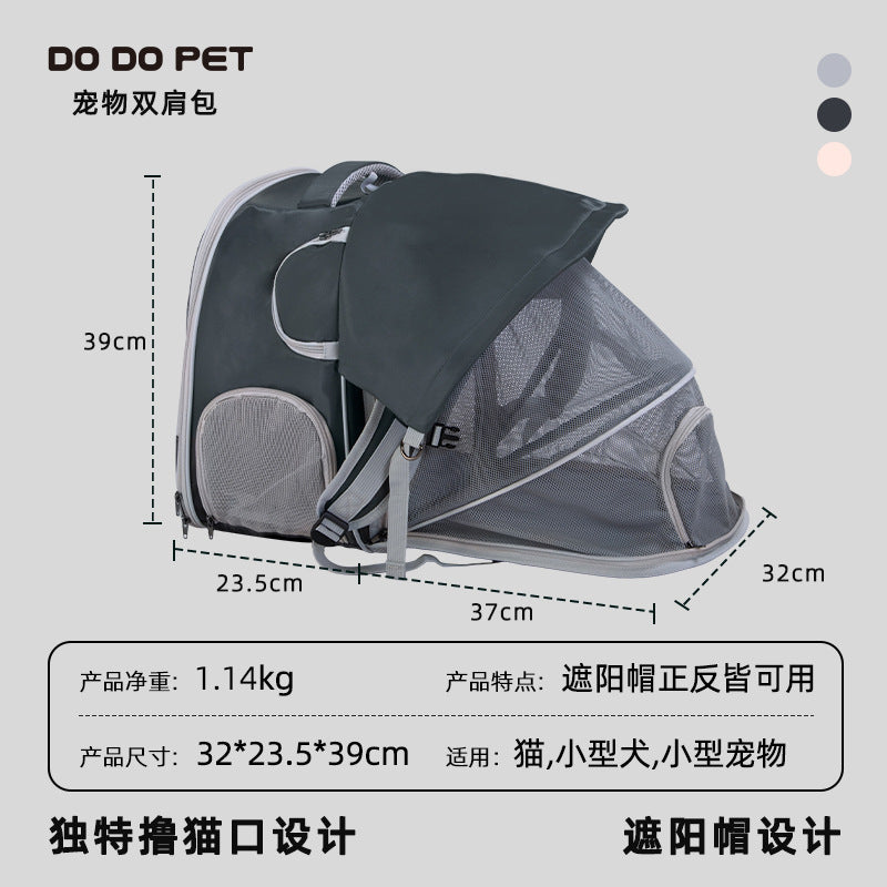 Summer Breathable Mesh Pet Carrier Bag, Portable Cat Carrier with Opening, Small Dog Backpack Manufacturer Wholesale