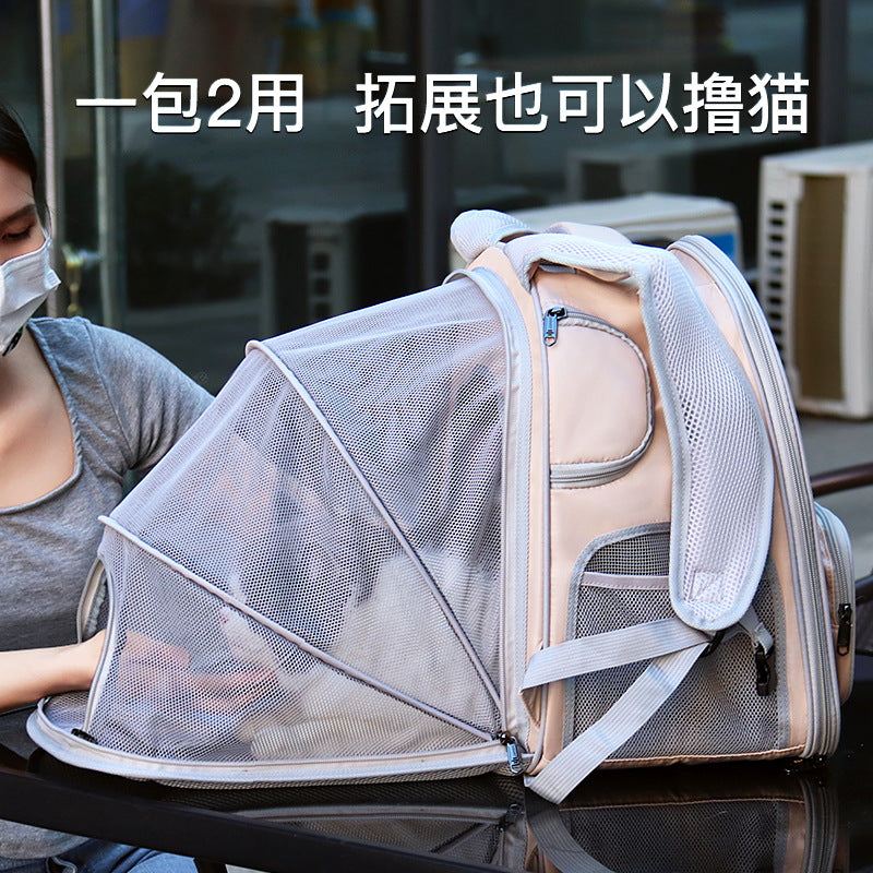 Summer Breathable Mesh Pet Carrier Bag, Portable Cat Carrier with Opening, Small Dog Backpack Manufacturer Wholesale