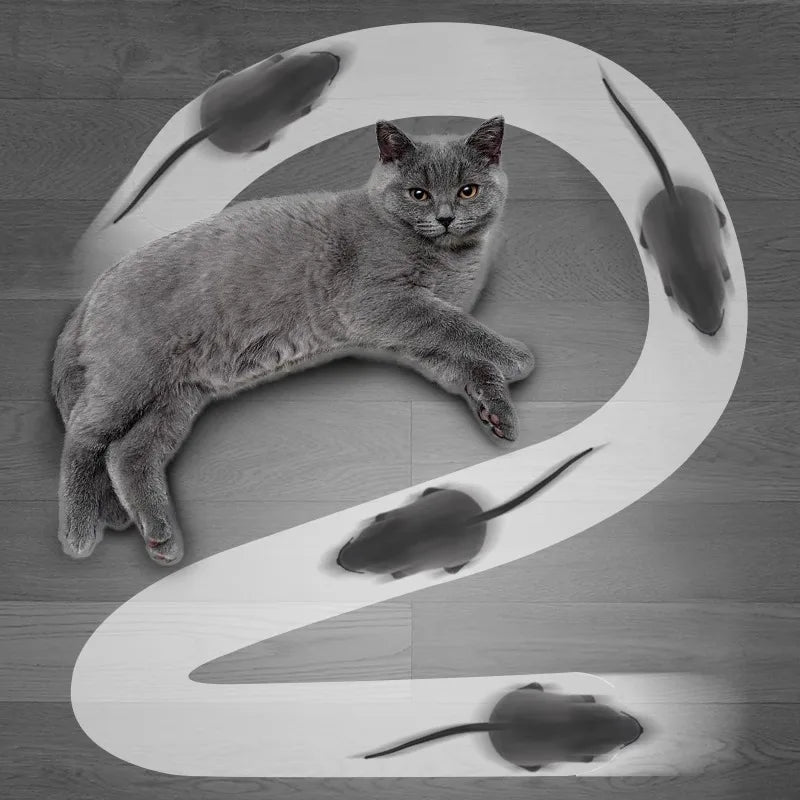Cat Toy Simulated Remote Control Mouse Wireless Electric Mouse Cat Teaser Entertainment Self-play Pet Toy Cat Supplies