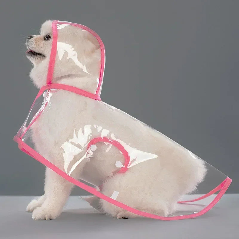XS/8XL ペット用レインコート 透明な犬用レインコート 防水・防風ペット衣類 大型犬用ペット犬コスチューム