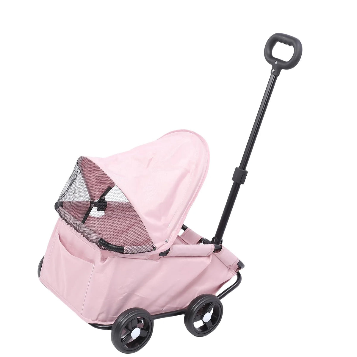 Multifunctional Pet Stroller with Canopy 4 Wheels Foldable Pet Strolling Cart for Small Dogs Cats Lightweight Easy Assembly