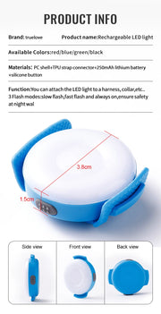 Truelove Pet Outdoor Waterproof Safety LEDLIGHT  Flash Light Pet Accessories Dog Products TLD19103