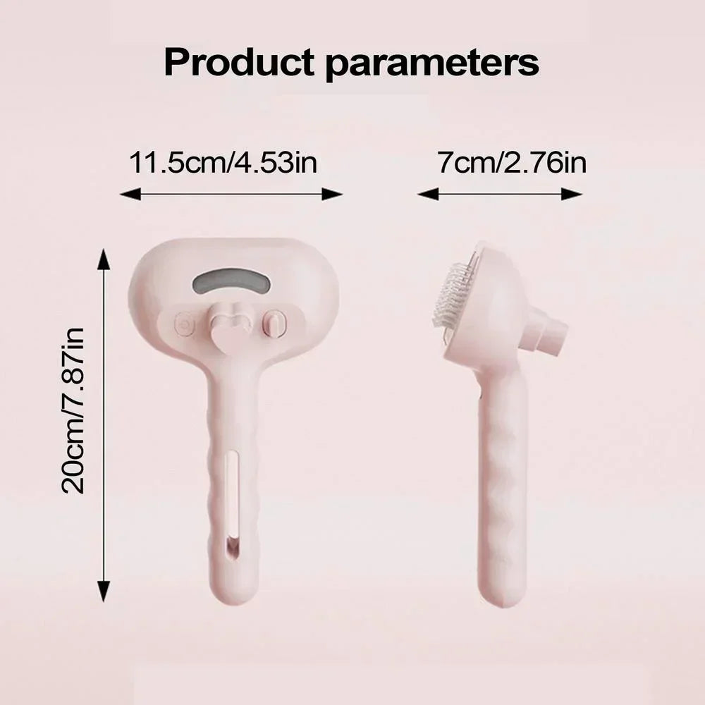 Pet Spray Hair Comb Professional Electric Hair Straightener Comb Brush For Cat Pet Massage Comb Steam Brush For Hair Care