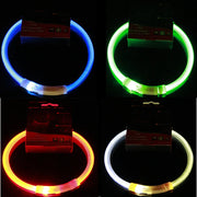 Led Dog COLLAR USB Rechargeable Glowing Collar Night Visibility Reflective Waterproof Adjustable Strap For Dogs Small Medium Lar