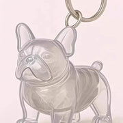 Clear Pet Hair Keychain Cute Dog Fur Keepsake Holder Creative Transparent Pet Hair Memorial Collection Pendant For Dog/Cat