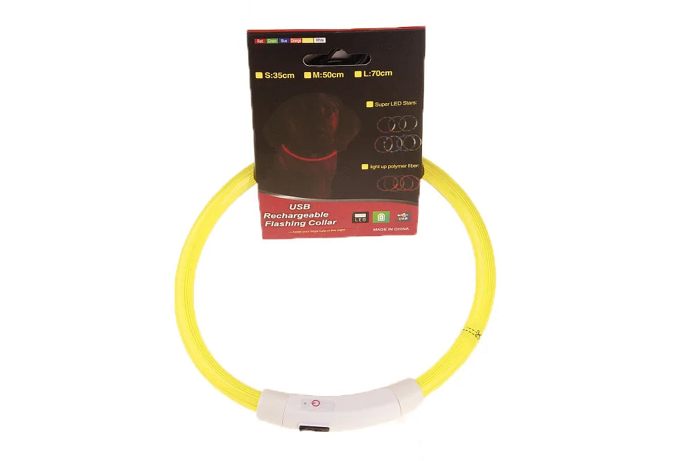 Led Dog COLLAR USB Rechargeable Glowing Collar Night Visibility Reflective Waterproof Adjustable Strap For Dogs Small Medium Lar