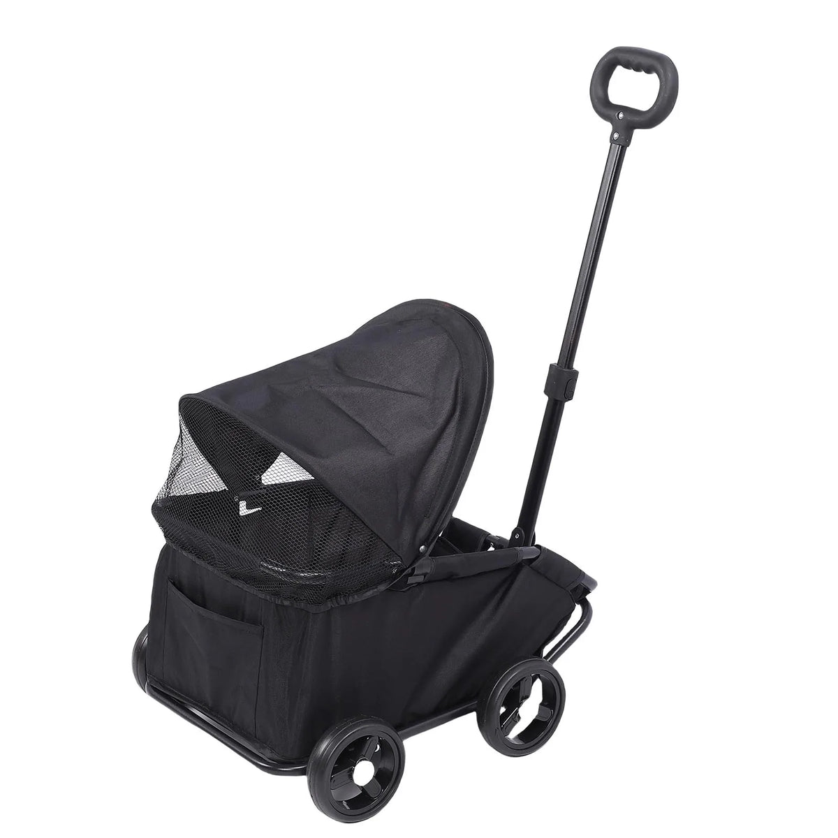 Multifunctional Pet Stroller with Canopy 4 Wheels Foldable Pet Strolling Cart for Small Dogs Cats Lightweight Easy Assembly