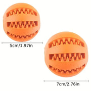 Balle de jouet pour chien, balle non toxique résistante aux morsures pour chiens et chiots, balle à friandises et à mâcher pour le nettoyage des dents des animaux de compagnie