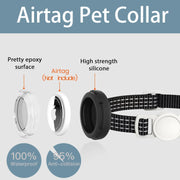 Airtag Cat Collar Breakaway, Reflective Kitten Collar with Air Tag Case and Bell for Girl Boy Cats, 0.4 In in Width Lightweight