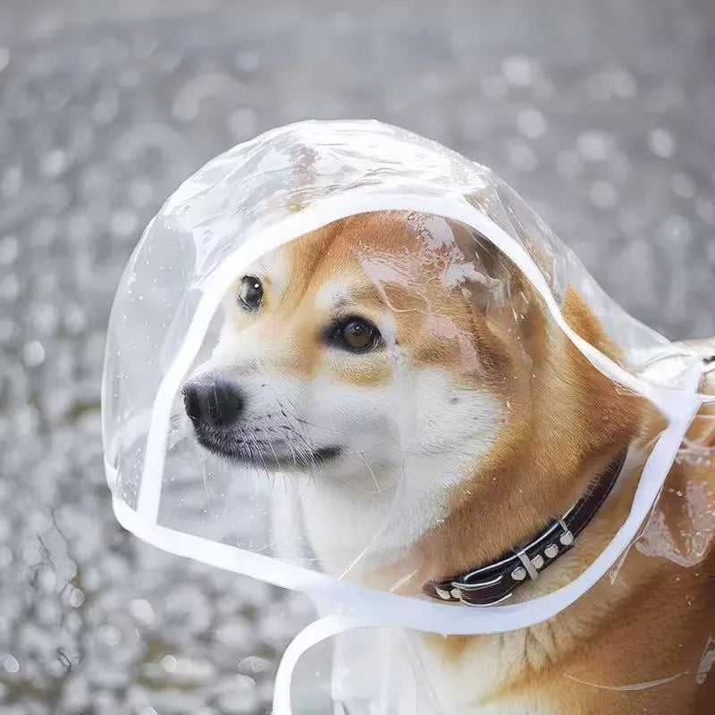 XS/8XL ペット用レインコート 透明な犬用レインコート 防水・防風ペット衣類 大型犬用ペット犬コスチューム