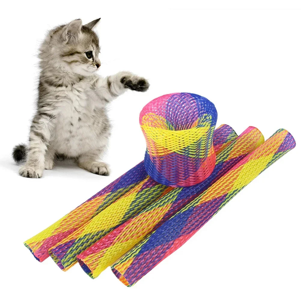 colorful cat spring toys cat paw grinding and biting interactive toys indoor cats can enjoy themselves and relieve boredom