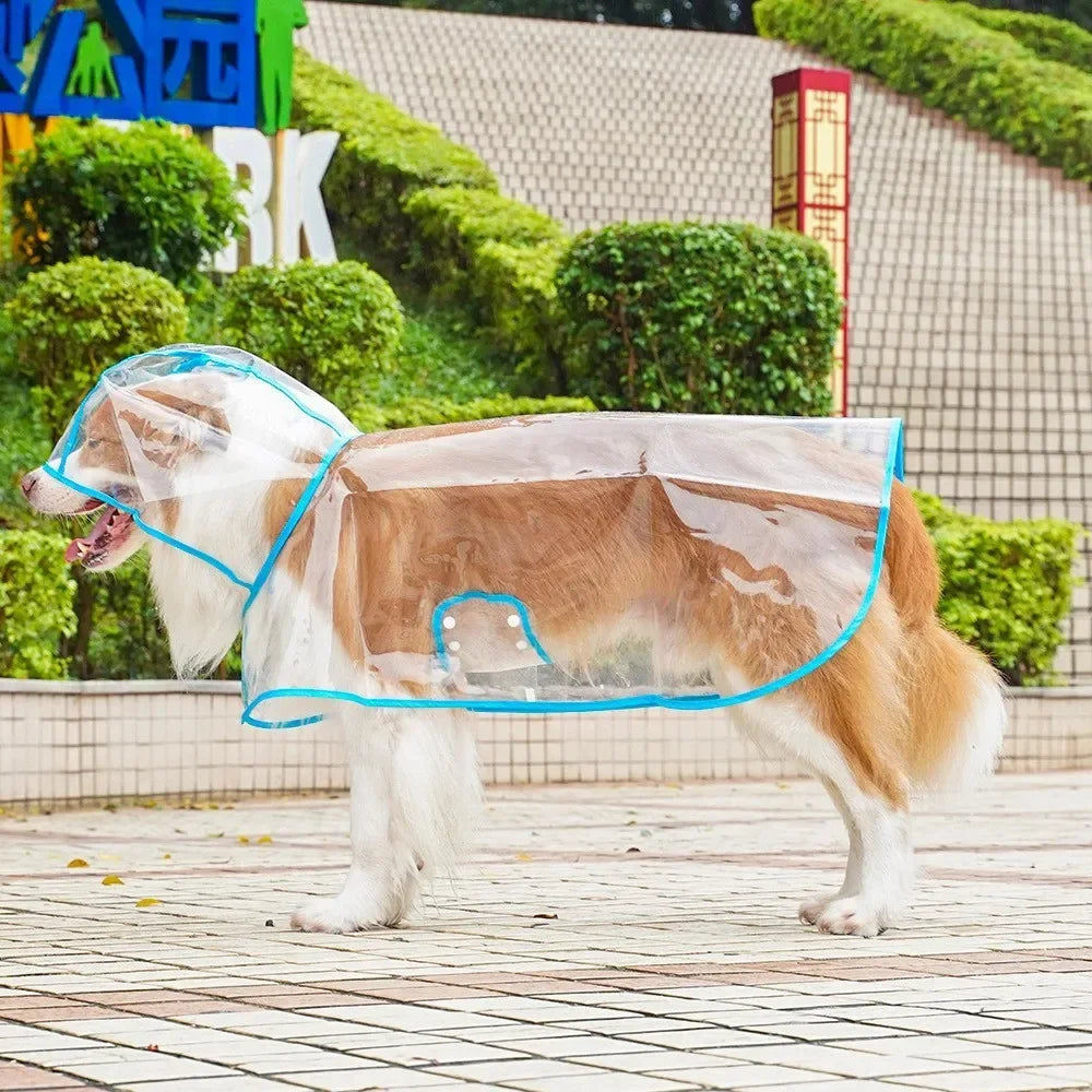 XS/8XL Pet Raincoat Transparent Dog Raincoat Waterproof and Windproof Pet Clothing Large Dog Pet Dog Dog Costume
