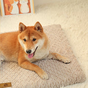 3Dフォームペットベッド、取り外し可能で洗えるフェイクファーカバー、整形外科用防水犬用ベッド、クレート用、滑り止め底付き犬用ベッド