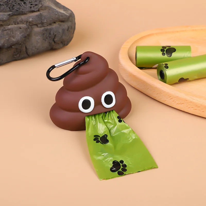 Accessoires pour animaux de compagnie - Distributeur de sacs poubelle. Sac hygiénique dégradable portable pour chiens et boîte de rangement pour excréments de chats et de chiens pour les sorties