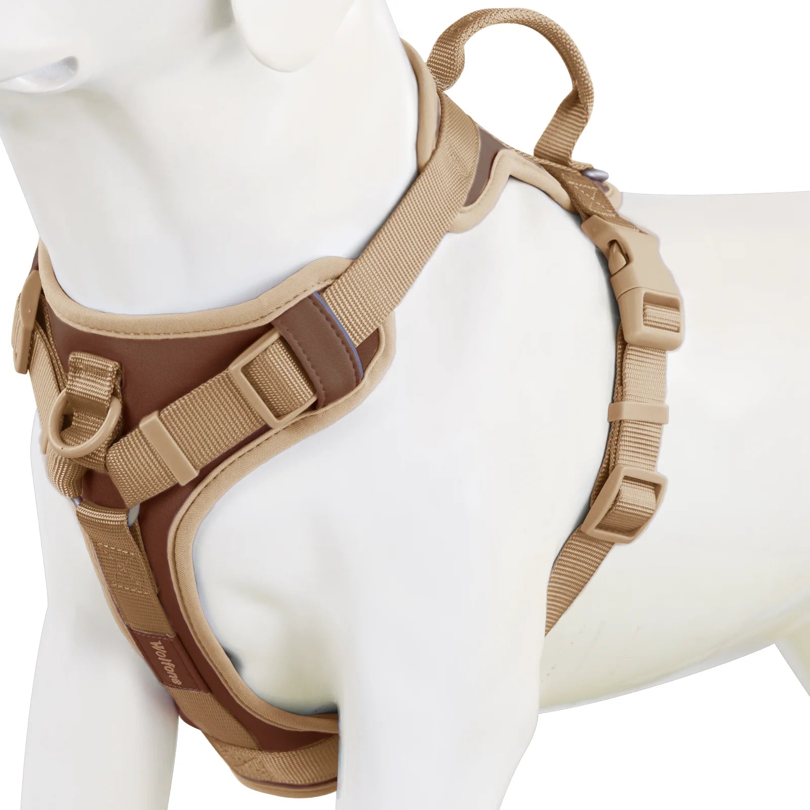 New Chocolate Color Luxury Dog Harness No Pull for Large Small Dogs Adjustable Chest Strap Dog Harness Personalized