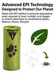 Eco-Friendly Dog Poop Bags Leak-Proof Extra Thick EPI Material Unscented Pet Waste Bags for Dog Walking Outdoor
