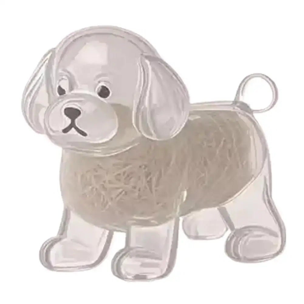 Clear Pet Hair Keychain Cute Dog Fur Keepsake Holder Creative Transparent Pet Hair Memorial Collection Pendant For Dog/Cat
